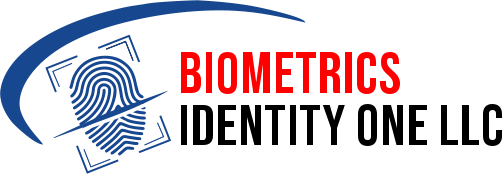 Biometrics Identity One LLC logo for fingerprinting and identity verification services in Baltimore, MD